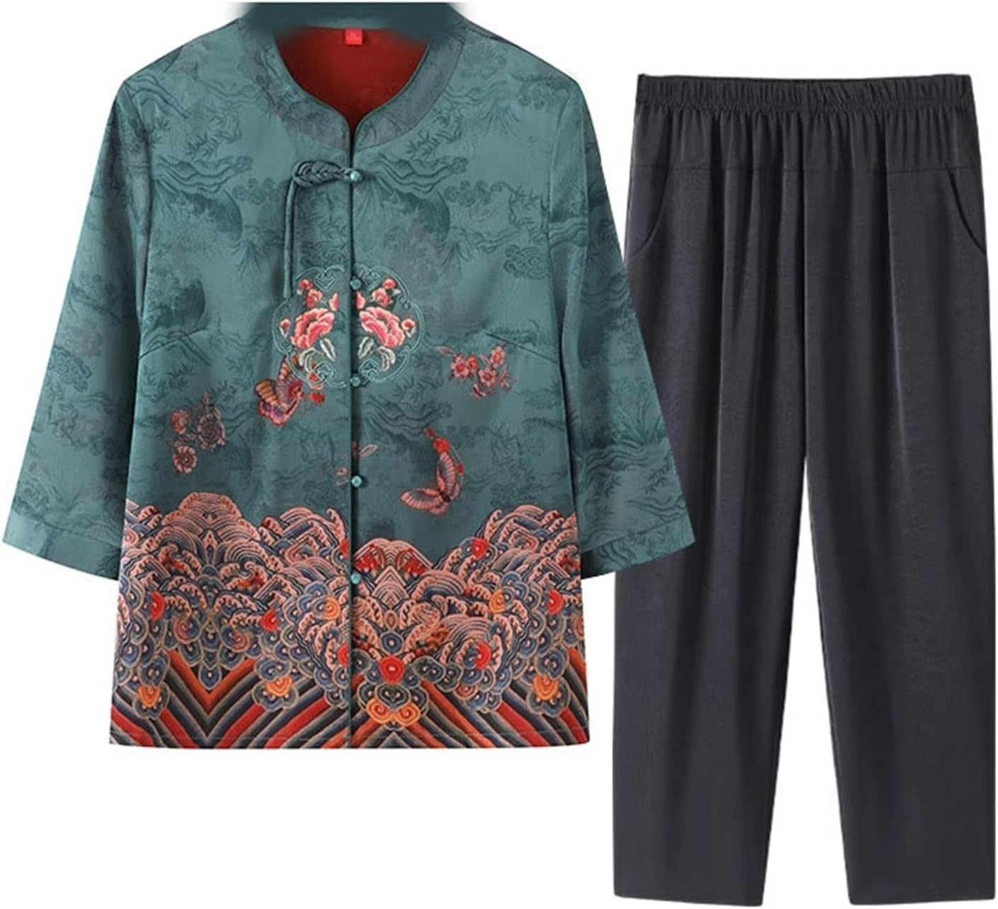 SUKALA エンブロイダリープリントカバーキャミソール マルチフラワー M